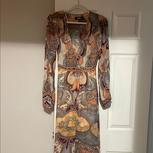 Paisley Long Sleeve Dress